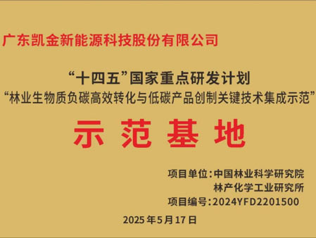 Integrated Demonstration Project of Key Technologies for Efficient Conversion of Negative Carbon in Forestry Biomass and Creation of Low Carbon Products